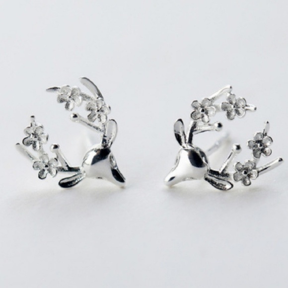 Jewelry - Sterling Silver Deer Earrings